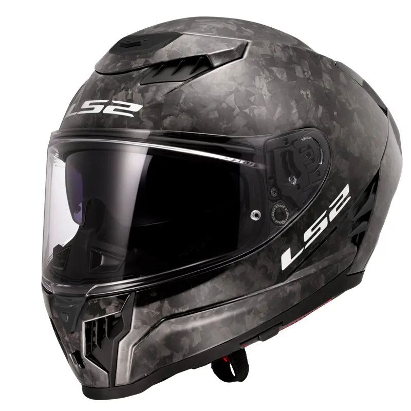 hjalm-ls2-ff807-dragon-carbon-forged-svart LS2 FF807 Dragon Carbon Forged Svart 6K Kolfiber