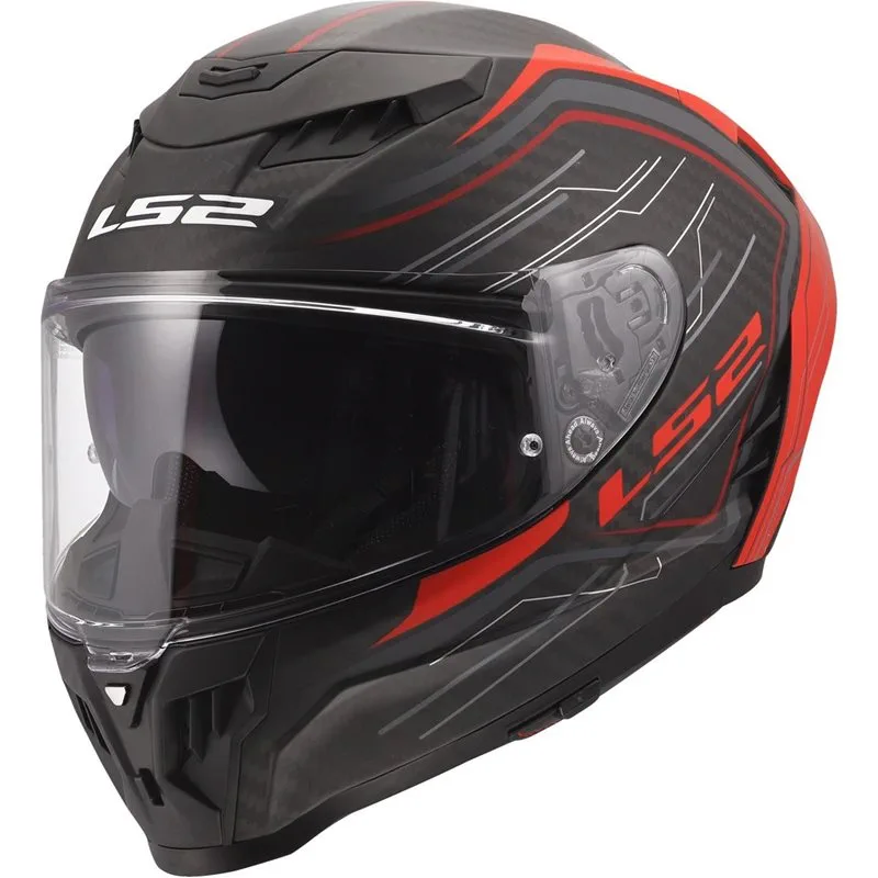 hjalm-ls2-ff807-dragon-carbon-subic-rod LS2 FF807 Dragon Carbon Subic Röd