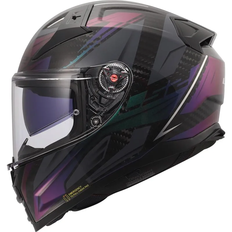 hjalm-ls2-ff811-vector-ii-carbon-savage-kameleont LS2 FF811 Vector II Carbon Savage Kameleont
