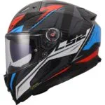 LS2 FF811 Vector II Carbon Savage Vit/Blå/Röd