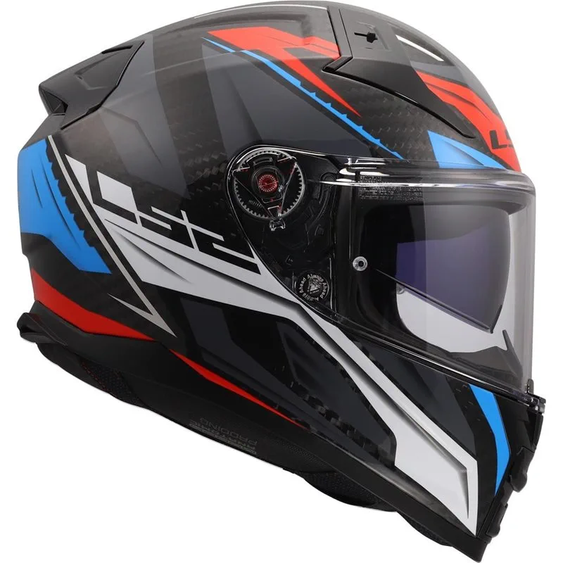 LS2 FF811 Vector II Carbon Savage Vit/Blå/Röd
