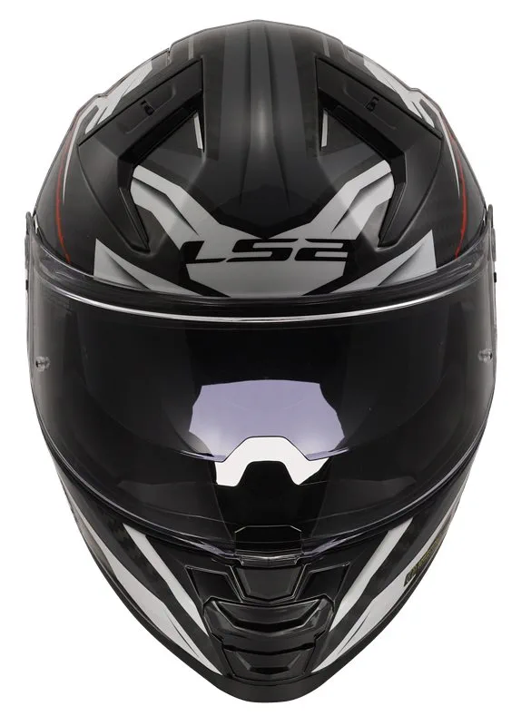 LS2 FF811 Vector II Carbon Savage Vit/Röd/Grå