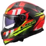 LS2 FF811 Vector II Carbon Tantic Röd/Gul