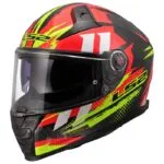 LS2 FF811 Vector II Carbon Tantic Röd/Gul