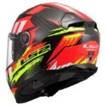 LS2 FF811 Vector II Carbon Tantic Röd/Gul