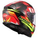 LS2 FF811 Vector II Carbon Tantic Röd/Gul