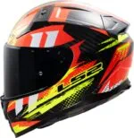 LS2 FF811 Vector II Carbon Tantic Röd/Gul
