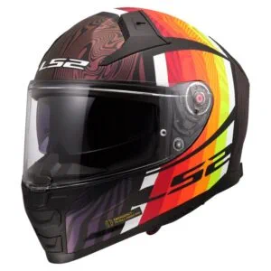 LS2 FF811 Vector II Freedom Sporttouringhjälm Svart/Röd/Gul