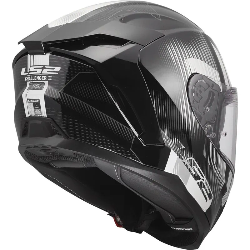 LS2 FF817 Challenger II Nitro Svart/Grå