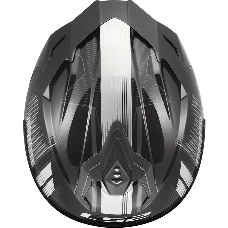 LS2 FF817 Challenger II Nitro Svart/Grå