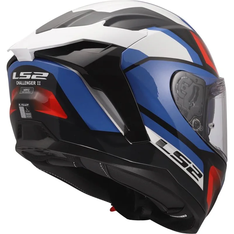 LS2 FF817 Challenger II Viper Vit/Blå/Röd