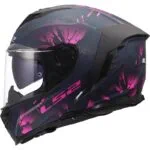 LS2 FF818 Storm III Burst Svart/Rosa