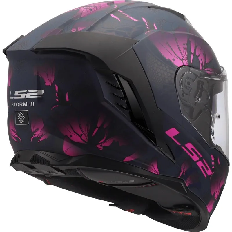 LS2 FF818 Storm III Burst Svart/Rosa