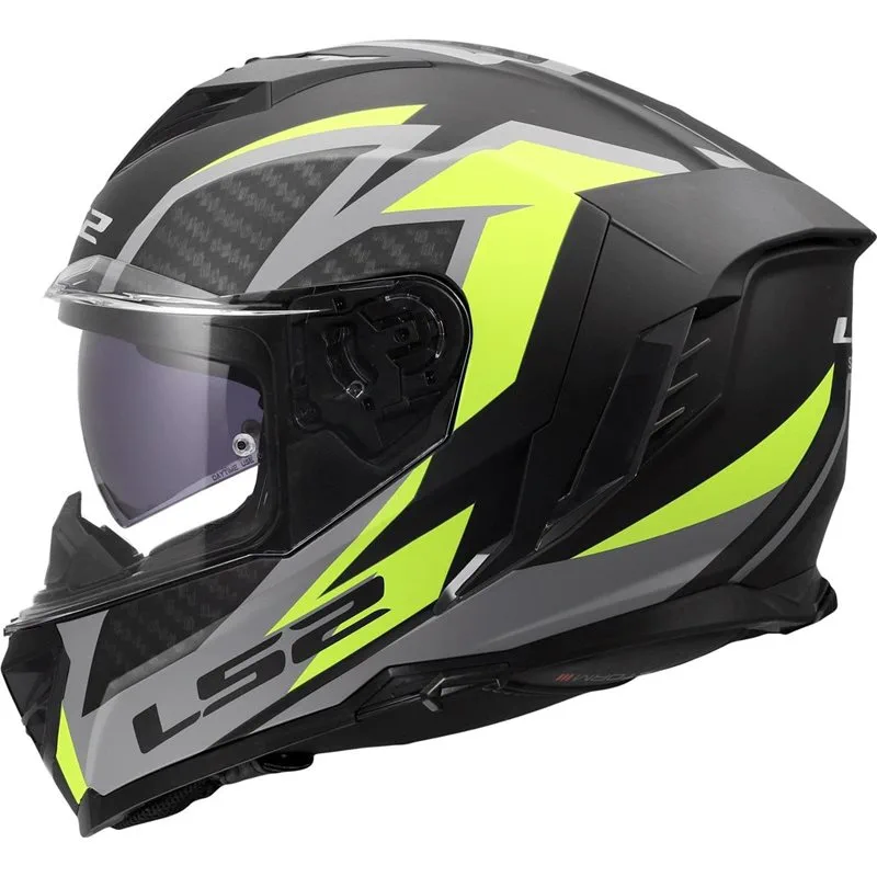 hjalm-ls2-ff818-storm-iii-dynamo-svartgul LS2 FF818 Storm III Dynamo Svart/Gul
