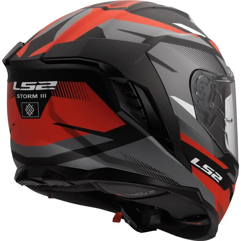 LS2 FF818 Storm III Komai Svart/Röd