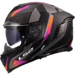 LS2 FF818 Storm III Sporty Grå/Lila