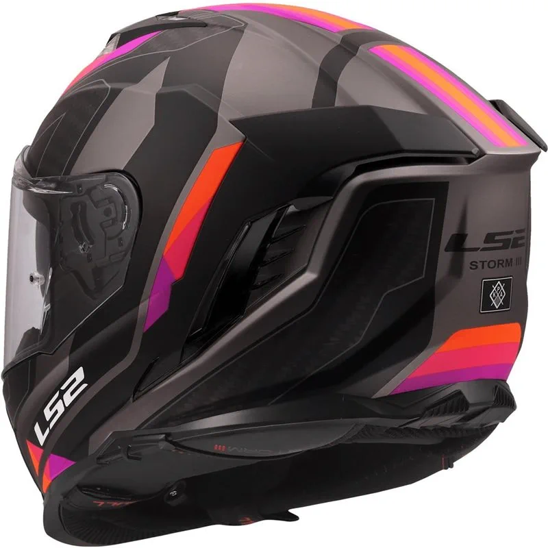 LS2 FF818 Storm III Sporty Grå/Lila
