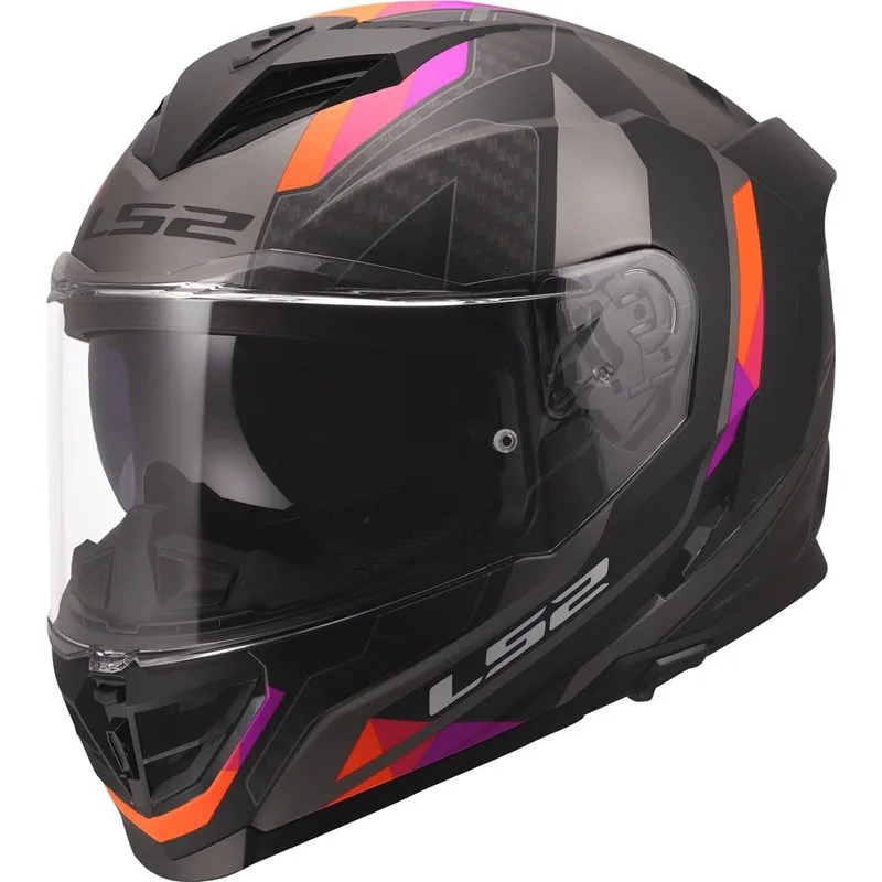 hjalm-ls2-ff818-storm-iii-sporty-gralila LS2 FF818 Storm III Sporty Grå/Lila