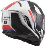 LS2 FF818 Storm III Integralhjälm - Sportig Vit/Blå/Röd MC Hjälm