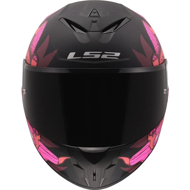 LS2 FF820 Rapid III Poppies II Svart/Rosa