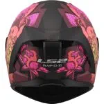 LS2 FF820 Rapid III Poppies II Svart/Rosa