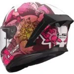 LS2 FF820 Rapid III Poppies II Vit/Rosa