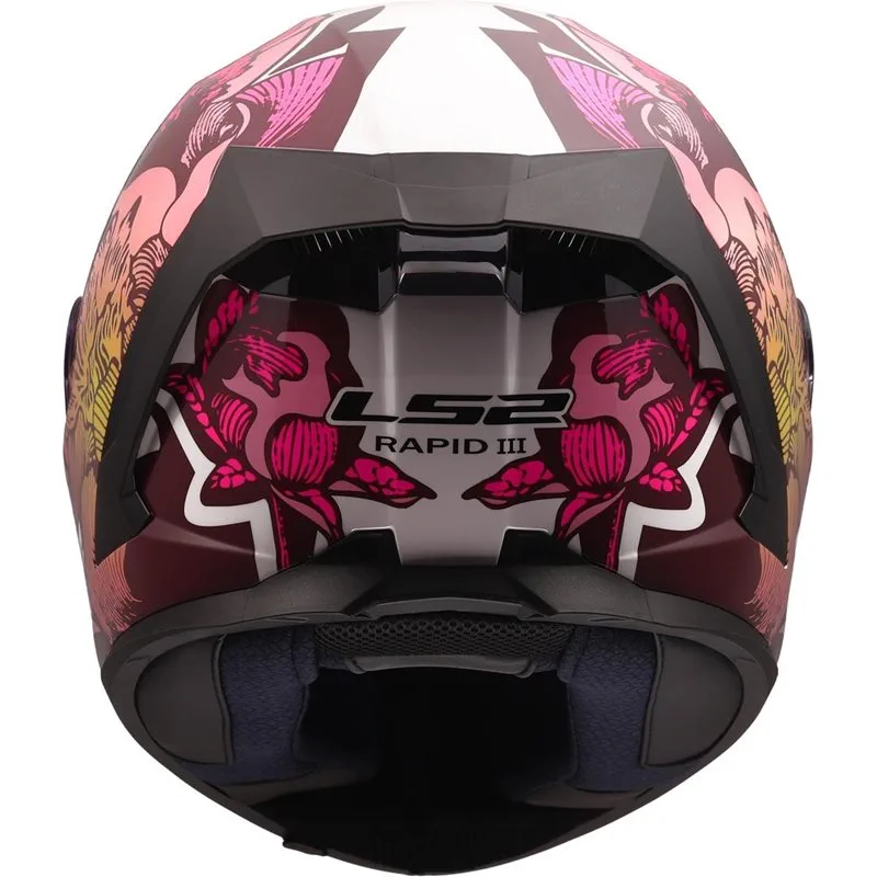 LS2 FF820 Rapid III Poppies II Vit/Rosa