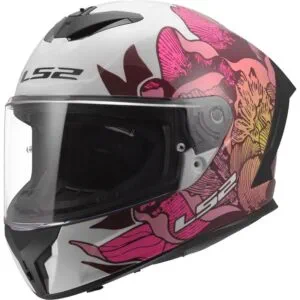 LS2 FF820 Rapid III Poppies II Vit/Rosa