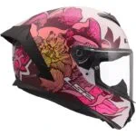 LS2 FF820 Rapid III Poppies II Vit/Rosa