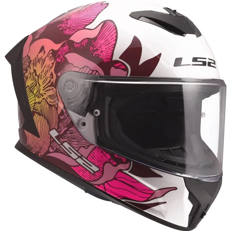 LS2 FF820 Rapid III Poppies II Vit/Rosa