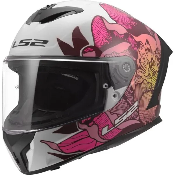 LS2 FF820 Rapid III Poppies II Vit/Rosa