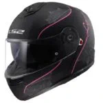 LS2 FF908 Strobe II Lux Matt Svart/Rosa