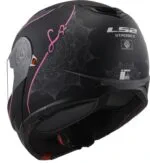 LS2 FF908 Strobe II Lux Matt Svart/Rosa