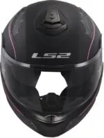 LS2 FF908 Strobe II Lux Matt Svart/Rosa
