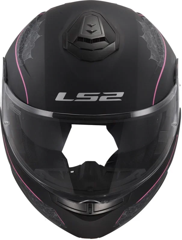 LS2 FF908 Strobe II Lux Matt Svart/Rosa