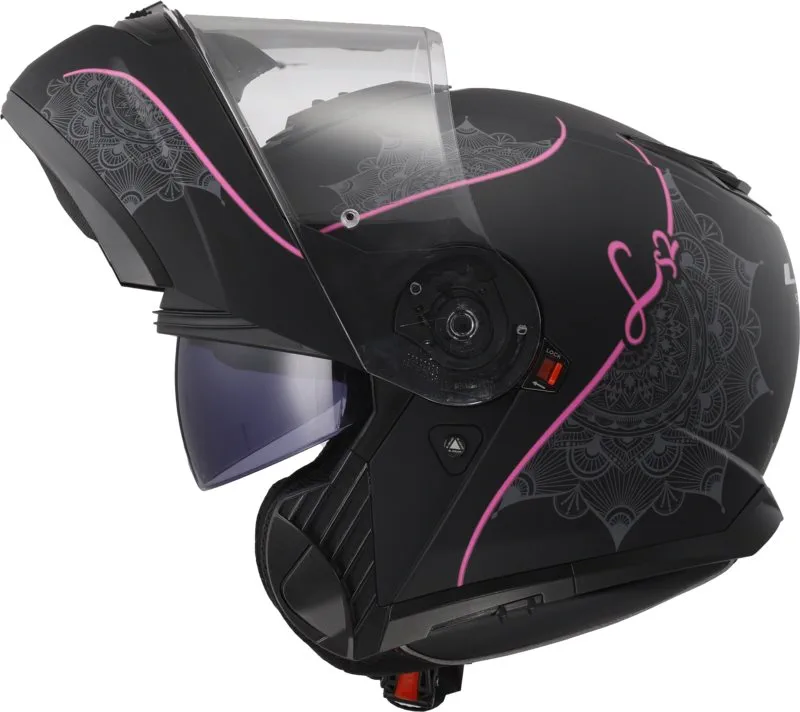 LS2 FF908 Strobe II Lux Matt Svart/Rosa