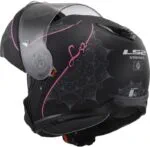 LS2 FF908 Strobe II Lux Matt Svart/Rosa