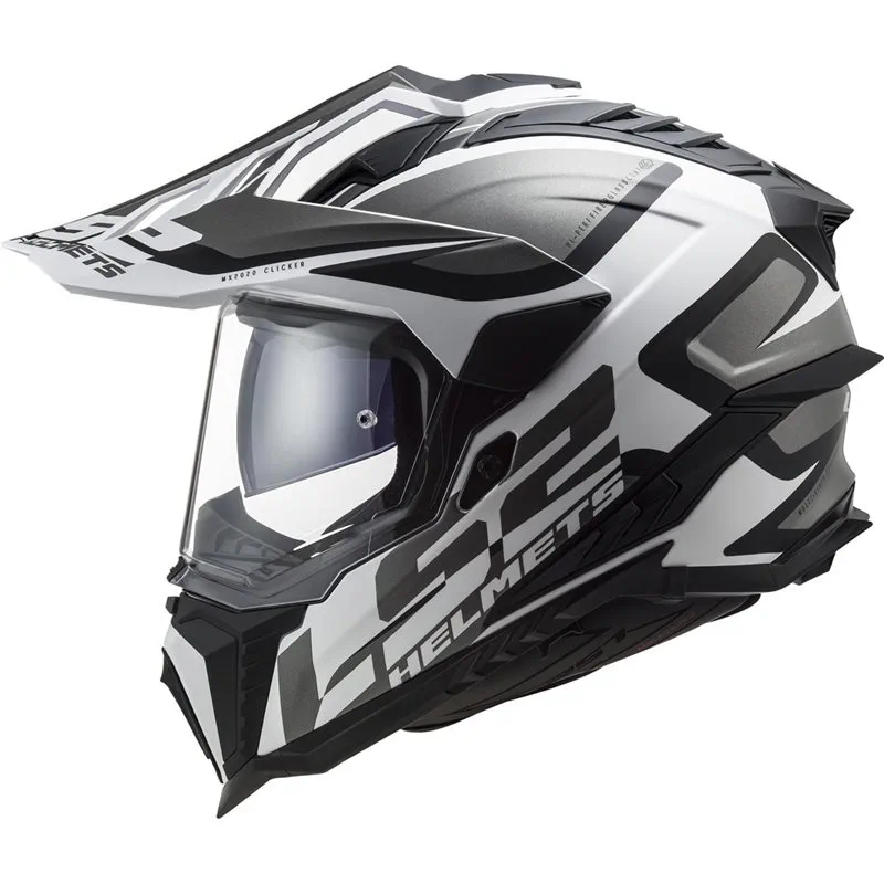hjalm-ls2-mx701-explorer-alter-matt-svartvit LS2 MX701 Explorer Alter Matt Svart/Vit