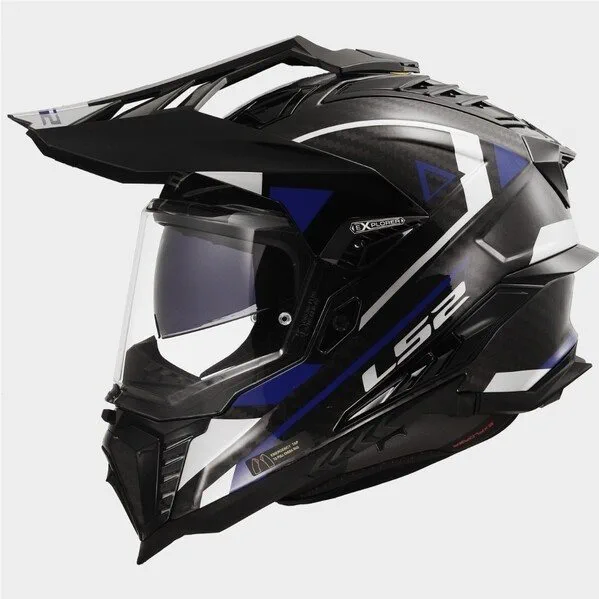hjalm-ls2-mx701-explorer-carbon-adventure-bla LS2 MX701 Explorer Carbon Adventure Blå