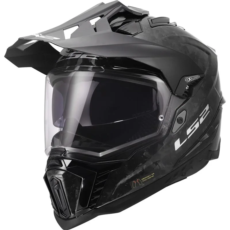 hjalm-ls2-mx701-explorer-carbon-forged-svart LS2 MX701 Explorer Carbon Forged Svart
