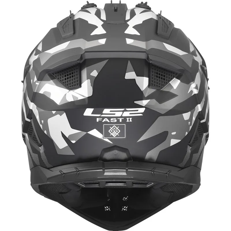 LS2 MX708 Fast II Grotesk Svart/Grå