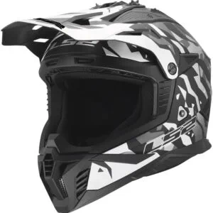 LS2 MX708 Fast II Grotesk Svart/Grå