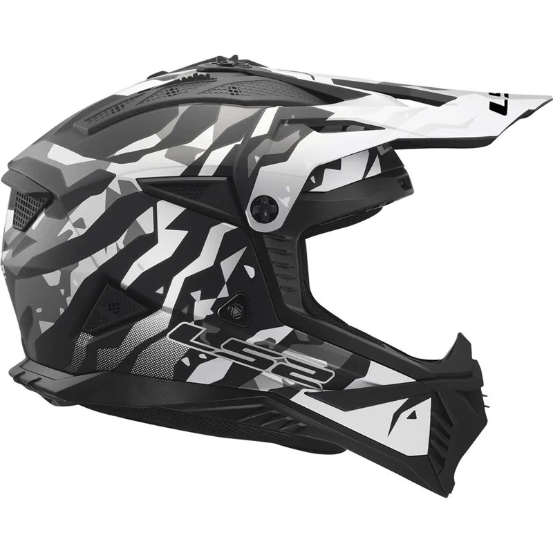 LS2 MX708 Fast II Grotesk Svart/Grå