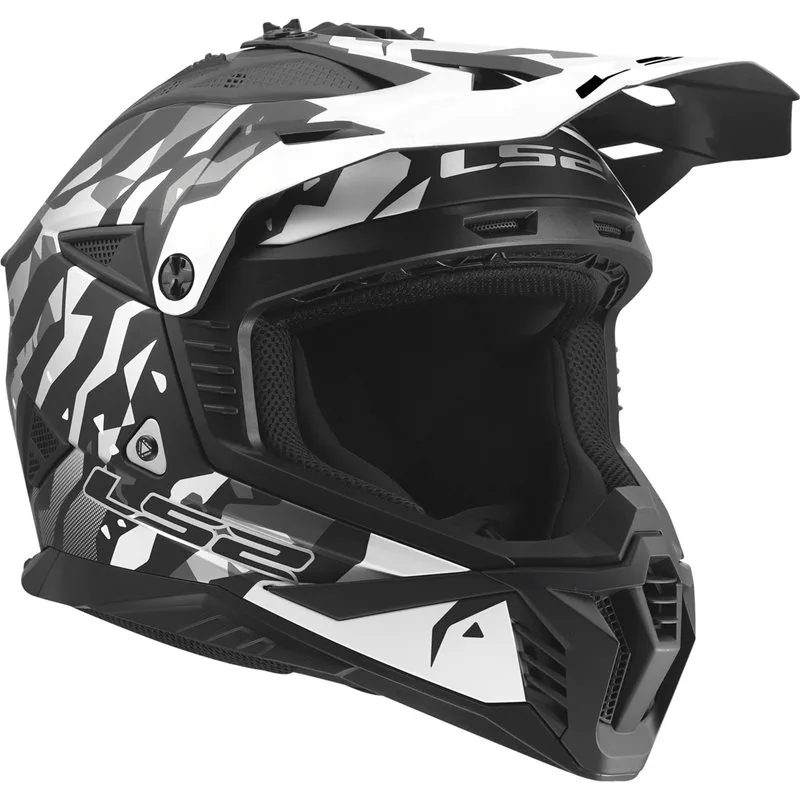 LS2 MX708 Fast II Grotesk Svart/Grå