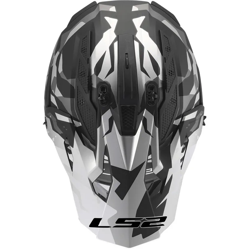 LS2 MX708 Fast II Grotesk Svart/Grå