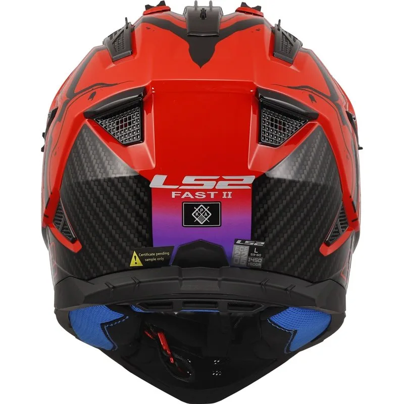 LS2 MX708 Fast II Wash Röd