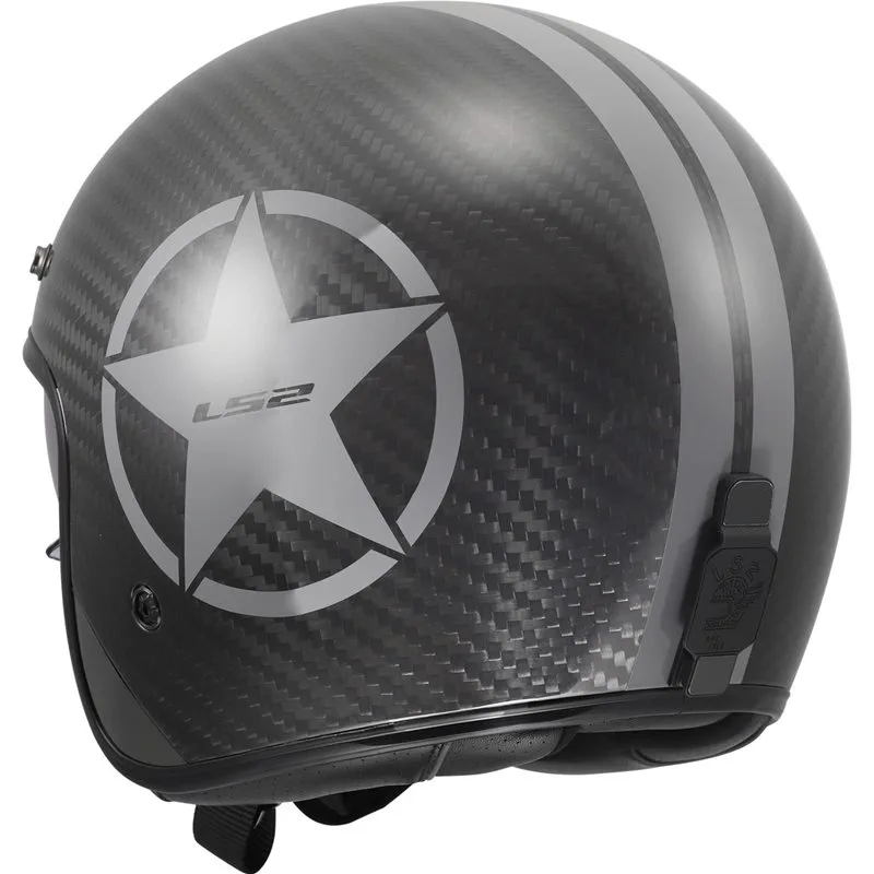 LS2 OF601 Bob II Carbon Star Grå