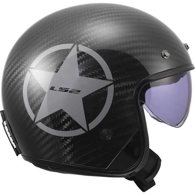 LS2 OF601 Bob II Carbon Star Grå