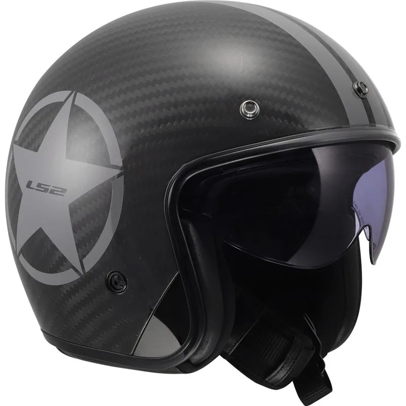 LS2 OF601 Bob II Carbon Star Grå