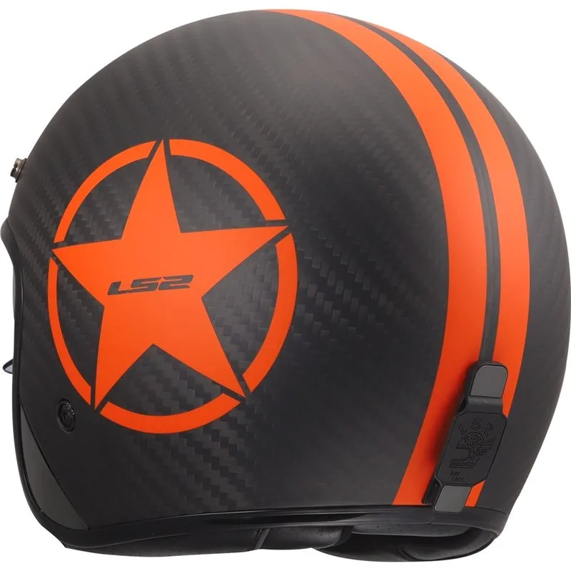 LS2 OF601 Bob II Carbon Star Orange
